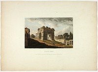 Janus's Arch, plate twenty from the Ruins of Rome by M. Dubourg