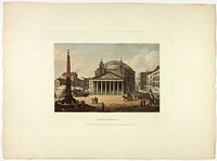 The Pantheon, plate twenty-six from the Ruins of Rome by M. Dubourg