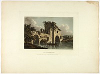 Ponte Nomentano, plate twenty-seven from Ruins of Rome by M. Dubourg