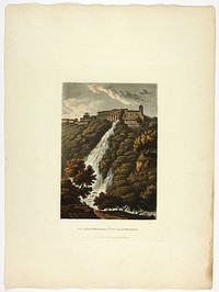 The Cascatelle and Stables of Mecenas, plate thirty-three from the Ruins of Rome by M. Dubourg