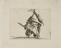 The Potbellied Man with a Tall Hat, from Varie Figure Gobbi by Jacques Callot