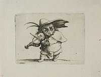 The Violin Player, from Varie Figure Gobbi by Jacques Callot