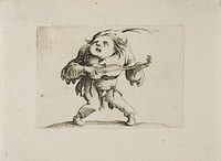 The Wobbly Man Playing the Guitar, from Varie Figure Gobbi by Jacques Callot