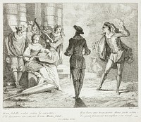 Plate from Livre de Scenes Comiques by Gabriel Huquier