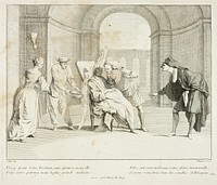 Plate from Livre de Scènes Comiques by Gabriel Huquier