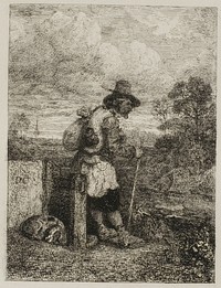 Beggar by Alexandre Gabriel Decamps