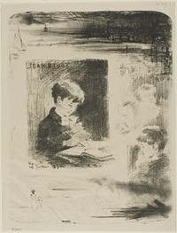 Child Drawing (Jean Buhot) by Félix Hilaire Buhot