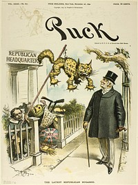 The Latest Republican Bugaboo, from Puck by William Allen Rogers