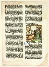 Saint Conrad from Der Heiligen Leben, Winterteil (Lives of the Saints, Wintertime), Plate 40 from Woodcuts from Books of the 15th Century by Unknown artist (Illustrator)