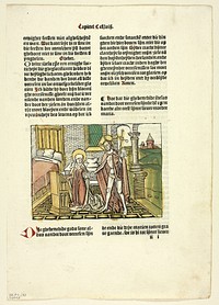 Christ Appearing to His Mother After His Resurrection from Leven Christi (Life of Christ), Plate 42 from Woodcuts from Books of the 15th Century by Unknown artist (Illustrator)