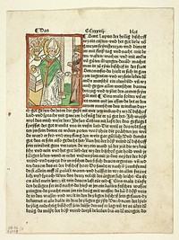 Saint Lupo from Heiligenleben (Lives of the Saints), Plate 5 from Woodcuts from Books of the 15th Century by Unknown artist (Illustrator)