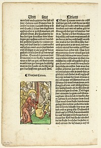 Saint Ciriaco from Heiligenleben (The Lives of Saints), Plate 12 from Woodcuts from Books of the 15th Century by Unknown artist (Illustrator)