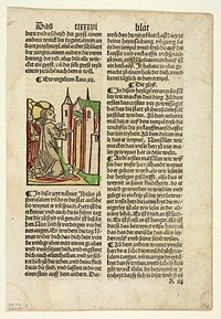 Jesus Foretelling the Destruction of Jerusalem from Spiegel menschlicher Behältnis (The Mirror of Human Salvation), Plate 13 from Woodcuts from Books of the 15th Century by Unknown artist (Illustrator)