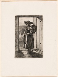 The Hungarian Woman Standing in the Door by Johann Adam Klein