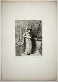 If I Do Die Before Thee, plate eight from Othello by Théodore Chassériau