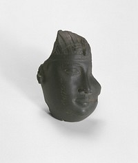 Fragment of a Head from a Statue of a King by Ancient Egyptian