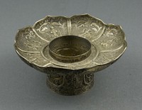 Lotus-Shaped Altar Bowl Stand