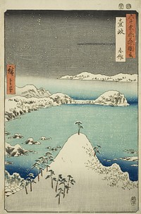 Iki Province: Shisa (Iki, Shisa), from the series "Famous Places in the Sixty-odd Provinces (Rokujuyoshu meisho zue)" by Utagawa Hiroshige