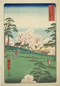 Asuka Hill in the Eastern Capital (Toto Asukayama), from the series "Thirty-six Views of Mount Fuji (Fuji sanjurokkei)" by Utagawa Hiroshige