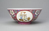 Ruby-Ground Medallion Bowl