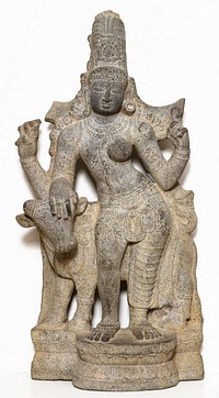 God Shiva as Lord Who Is Half-Male, Half-Female (Ardhanarishvara)
