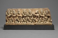 God Shiva Seated with the Seven Mother Goddesses (Saptamatrika)