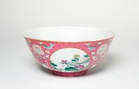 Pink-Ground Medallion Bowl