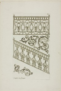 Designs for Locksmiths by Jean Bérain, I