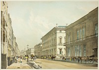 The Club Houses and Pall Mall, plate thirteen from Original Views of London as It Is by Thomas Shotter Boys