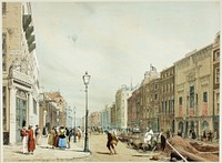 Piccadilly, Looking Towards the City, plate seventeen from Original Views of London as It Is by Thomas Shotter Boys