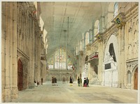 The Guildhall, plate 25 from Original Views of London as It Is by Thomas Shotter Boys