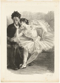 Dancer and Her Mother, from the eighth album of L'Estampe originale by Paul Renouard