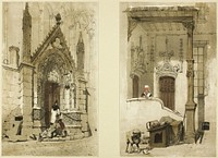 Porte Rouge, Notre Dame, Paris by Thomas Shotter Boys