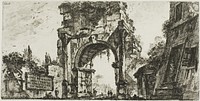 Arch of Drusus at the Porta S. Sebastiano in Rome, plate 8 from Some Views of Triumphal Arches and other monuments by Giovanni Battista Piranesi