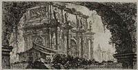 Arch of Constantine in Rome, plate 9 from Some Views of Triumphal Arches and other monuments by Giovanni Battista Piranesi