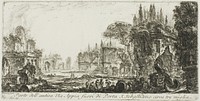 Part of the ancient Appian Way about three miles outside Porta S. Sebastiano, plate 19 from Some Views of Triumphal Arches and other monuments by Giovanni Battista Piranesi