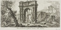 Arch of Pola in Istria near the Gate, plate 24 from Some Views of Triumphal Arches and other monuments by Giovanni Battista Piranesi