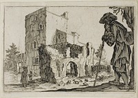 The Shepherd and the Ruins, from The Caprices by Jacques Callot
