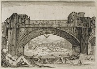 The Pont Vecchio in Florence, from The Caprices by Jacques Callot