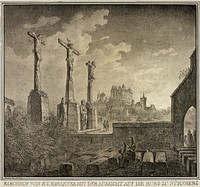 Saint John's Cemetery with a View of the City of Nuremberg, from Collection of Memorable Medieval Buildings in Germany by Domenico Quaglio