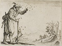 The Peasant Attacked by Bees, from The Caprices by Jacques Callot