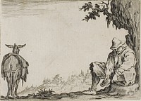 The Peasant Removing his Shoes, from The Caprices by Jacques Callot