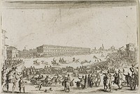 The Horse Race at the Pitti Palace, in Florence, from The Caprices by Jacques Callot