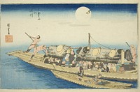 Yodo River (Yodogawa), from the series "Famous Places in Kyoto (Kyoto meisho no uchi)" by Utagawa Hiroshige