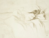 Woman in Bed—Waking, plate three from Elles by Henri de Toulouse-Lautrec
