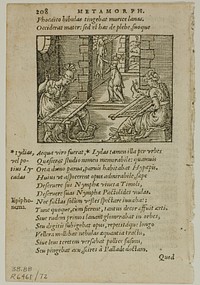 Illustration from Metamorphosis by Ovidius, plate 72 from Woodcuts from Books of the XVI Century by Unknown artist