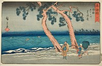 Hamamatsu—No. 30, from the series "Fifty-three Stations of the Tokaido (Tokaido gojusan tsugi)," also known as the Reisho Tokaido by Utagawa Hiroshige