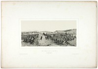 The French Army Arrives at Maglianella, from Souvenirs d’Italie: Expédition de Rome by Denis Auguste Marie Raffet