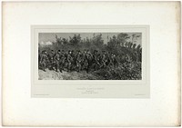 Sappers going to the trenches, from Souvenirs d’Italie: Expédition de Rome by Denis Auguste Marie Raffet