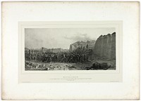 Assault and capture of bastion no. 6, from Souvenirs d’Italie: Expédition de Rome by Denis Auguste Marie Raffet
